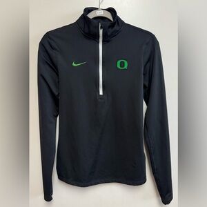 Nike Oregon Ducks Black Warm Top Performance Half-Zip Pullover, Women’s Medium